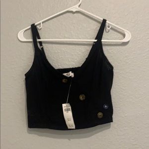Black button tank